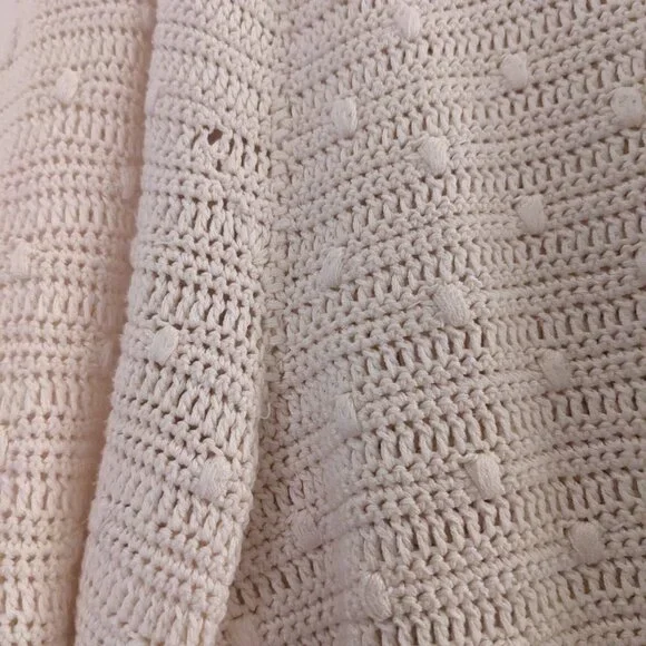 Vintage Carlisle crochet cardigan set silk blend - Picture 3 of 10